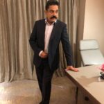 Kamal Haasan Instagram – #Vishwaroop2 #Promotions thank you for dressing me up on such a hectic schedule @canali1934 @amritha.ram