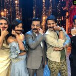 Kamal Haasan Instagram - What a wonderful way it was to start the day, with the kids of #IndiasBestDramebaaz. Thank you for making me a part of this show and thank you Mr Vivek Oberoi, Ms Huma Qureshi & Mr Omung Kumar for being supportive. #Vishwaroop2