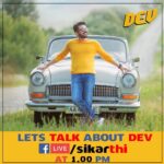 Karthi Instagram – ‪We are ready to give you answers! ‬
‪Get ready with your questions😊‬
‪#AskDEVandMeghna ‬
‪Live at my FB page 1pm Today. ‬
‪@rakulpreet #Dev #DevFromFeb14 ‬