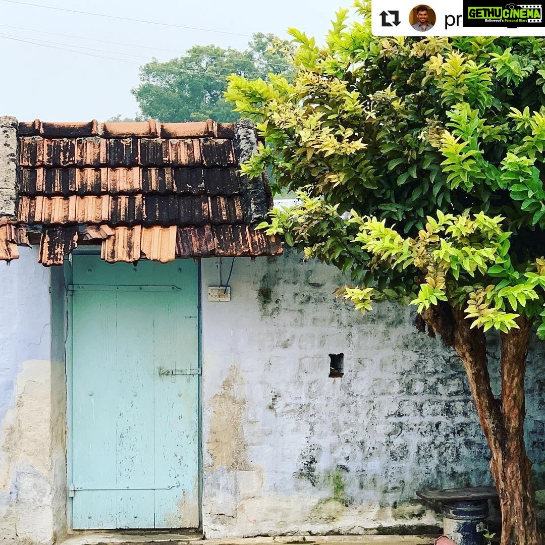 Karthi Instagram - #Repost @prabhu_sr ・・・ A frame which has many fond memories from childhood #native @karthi_offl #AppuchiGramam