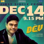 Karthi Instagram - #DevSingle from Dec 14.