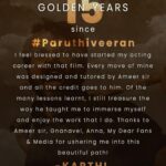 Karthi Instagram - A big thank you! 15 Golden Years since #Paruthiveeran!