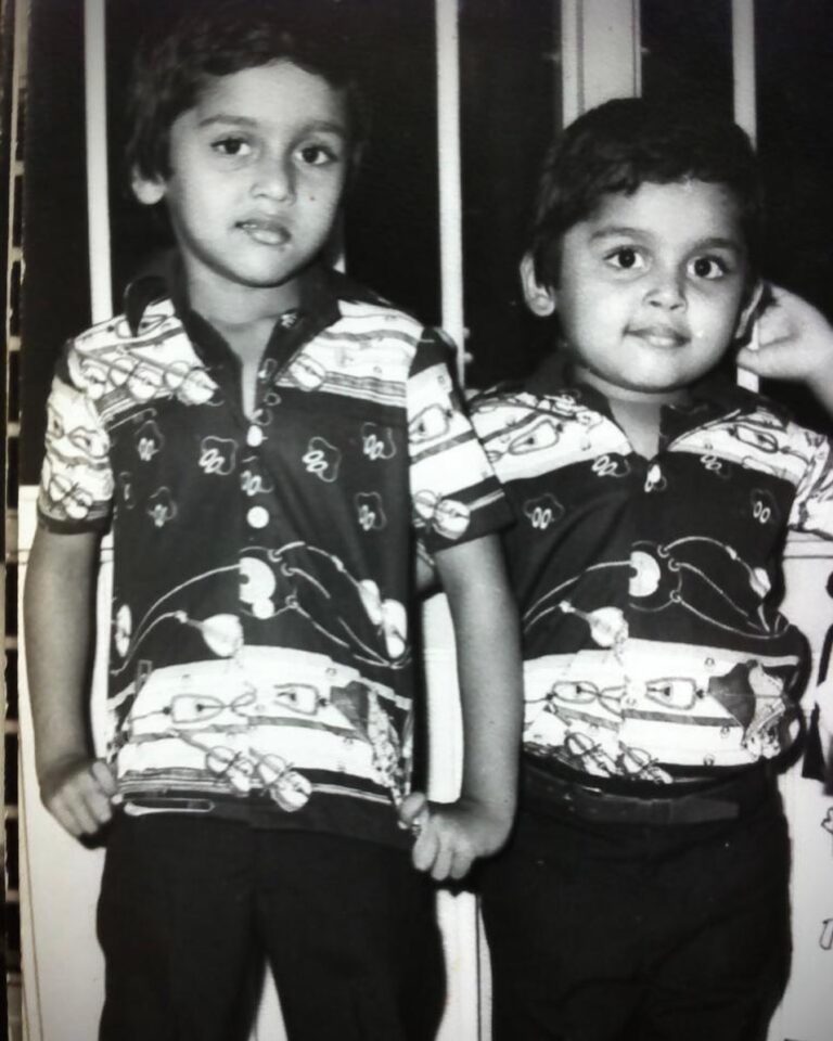 Karthi Instagram - Only way I could irritate my brother was to wear the same type of shirt that he wears. Should probably try it again now 😁 Do you brothers dress alike?