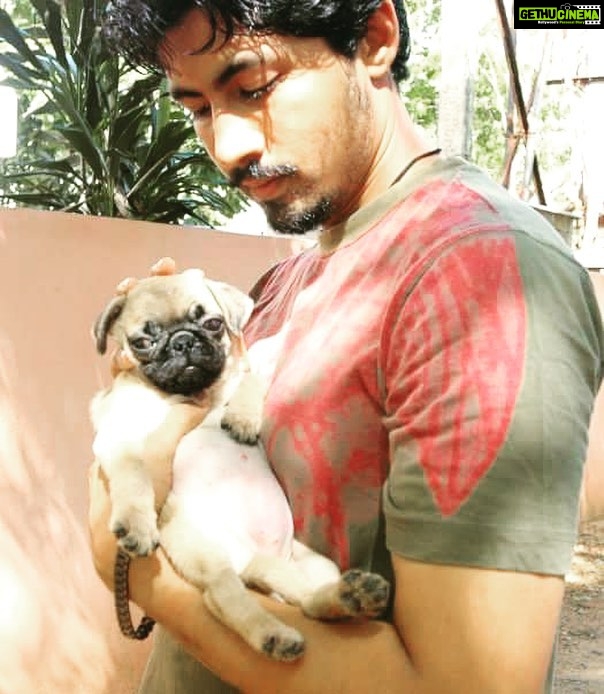 Karthik Kumar Instagram - When she was a baby :) #Kapalee is my Buddha.