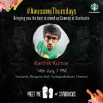 Karthik Kumar Instagram - Free show #Chennai today :)