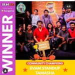 Karthik Kumar Instagram - Thank you to @deadantco on behalf of all @evamstanduptamasha @soco_chennai peeps : past present and future 🙂