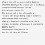 Karthik Kumar Instagram – #Tea #Destiny #Poetry