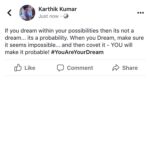 Karthik Kumar Instagram –