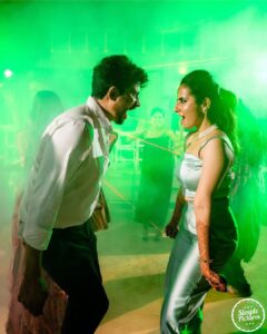 Karthik Kumar Instagram - I don’t dance. I, in fact, resist it, like a child would a dentist. 

I dance with @amruthasrini … because when I dance with her I feel light, silly, strong and I play. And then I figured dance is but one form of play. And in fact most things we fear in life or consider as important- are actually opportunities to play. 

Here’s us dancing as if no one is watching, at our own wedding party. 

I haven’t told you about the wedding yet… believe me, it’s quite a lovely story. 

#sweetKarAm #equalpartner 

Pic by @simplepicturesco 
Clothes by @ashwin.thiyagarajan
Decor and design by @vizhamedai