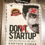 Karthik Kumar Instagram – ‪Completed 100 videos of the 101 to promote #DontStartup and your publishers make a big deal of it. Thank you for the love @notionpress ❤️ ‬