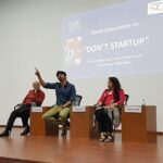 Karthik Kumar Instagram - Urging people to go #Startup - while promoting my book #DontStartup @ the madras management association