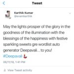 Karthik Kumar Instagram – May the lights prosper of the glory in the goodness of the illumination with the blessings of the happiness with festive sparkling sweets gre wordlist auto generator Deepavali… to you! #Deepavali