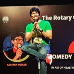 Karthik Kumar Instagram – Rotary show for a good cause ❤️ #standupcomedy