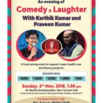 Karthik Kumar Instagram - Nov 4th #Chennai Big fun raiser show along with Comedian Praveen Kumar