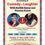 Karthik Kumar Instagram – Nov 4th #Chennai Big fun raiser show along with Comedian Praveen Kumar
