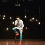 Karthik Kumar Instagram - Stage day :)