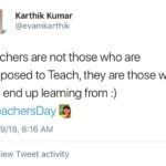 Karthik Kumar Instagram - #teachersday