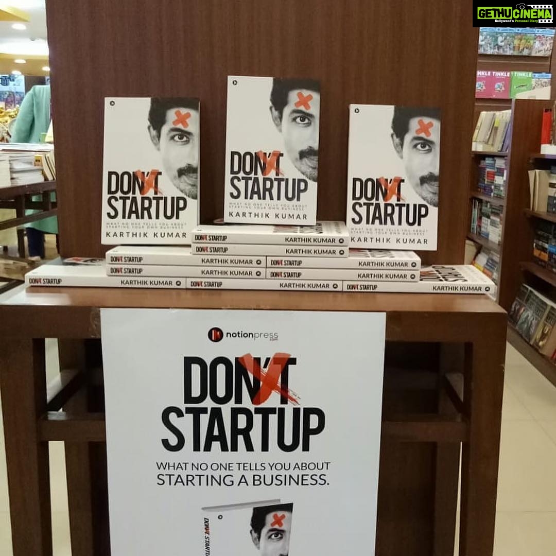 Karthik Kumar Instagram - #DontStartup : Going into its second print run 🙂! Pick this book up if you are looking to Start something... #Entrepreneurship #Startup