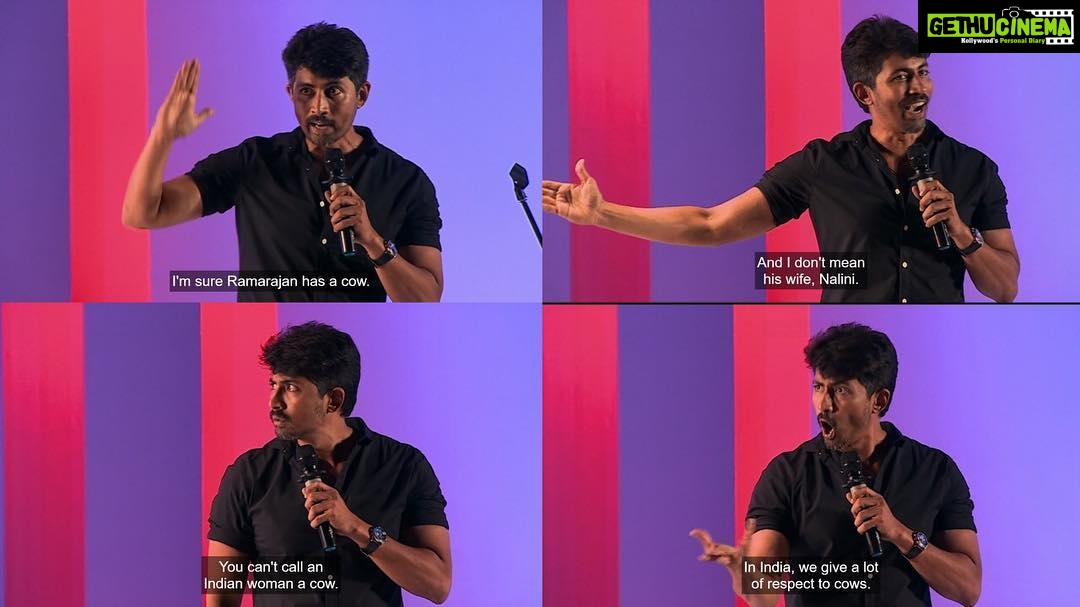 Karthik Kumar Instagram - How do u convert a pro-woman joke into a anti woman insensitive comment? By showing only half the joke. Pardon the name drop. #BloodChutney Viral this image pls.
