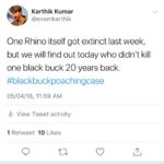 Karthik Kumar Instagram - #Blackbuck
