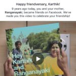Karthik Kumar Instagram - #Facebook : Bringing moms and sons together.