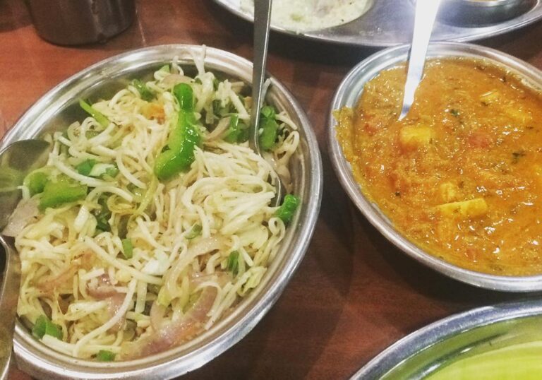 Karthik Kumar Instagram - This was my childhood happiest treat. Combination total mess and joy. Noodles & PB masala ❤️ Saravana Bhavan, Mylapore Tank