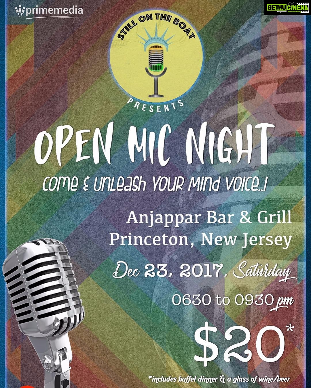 Karthik Kumar Instagram - #NewJersey Indian diaspora - the mic is open. Start the comedy & speak up. Proud to start this initiative by @PrimeMediaUS 