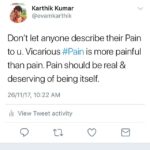 Karthik Kumar Instagram - #Pain