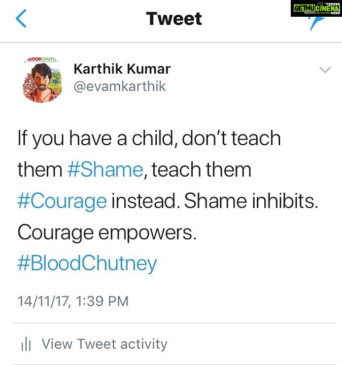 Karthik Kumar Instagram - #childrensday #bloodchutney