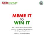 Karthik Kumar Instagram – #MemeItToWinIt – Win Tickets to #BloodChutney with ur creativity 🙂