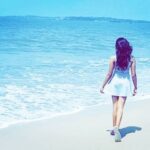 Karthika Nair Instagram - Legend has it that she still roams the shore forever chasing the sun... 🌻 #sunkissed  #beachlife