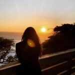 Karthika Nair Instagram - Her heart was made of liquid sunsets... #karthikanair Pebble Beach Carmel