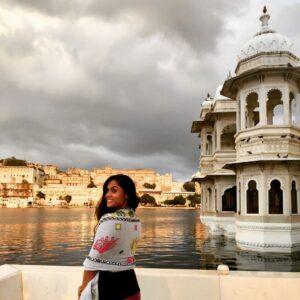 Karthika Nair Instagram - When the princess found her castle 👑

Thank you for a Royal getaway
#friendversary @sonia_vardhan💗 

Fab hospitality by:
@theleelapalaceudaipur 
@tajlakepalace