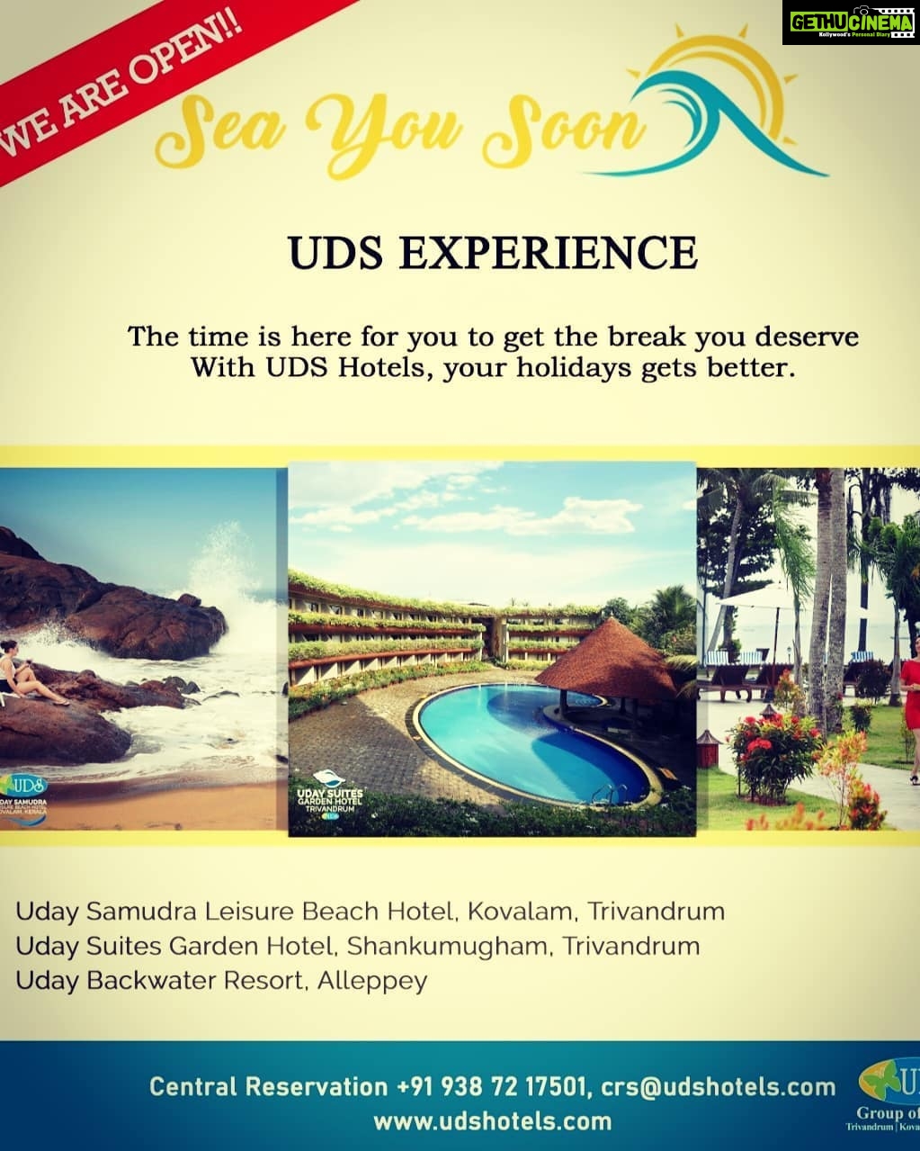 Karthika Nair Instagram - #unlock Luxury... Through UDS Group... Our Beach resort: #udaysamudraleisurebeachhotel Garden/Airport hotel: #udaysuites Backwater Resort: #udaybackwaterresort Grand Convention Centre: #udaypalaceconventioncentre In-Flight catering: #udayskykitchen www.Udshotels.com www.udayconventioncentre.com #keralatourism #kerala #godsowncountry #luxurytravel #travel Uday Samudra Leisure Beach Hotel