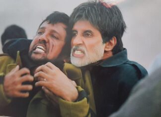 Kay Kay Menon Instagram - It took all my acting prowess to hide the joy that the Biggest Legend is holding me! Happy B'day Amitji! @amitabhbachchan #happybirthday #AmitabhBachchan #legend #actor #HindiFilm #Deewaar #Sarkar #coactors #actorslife #shootlife
