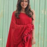Keerthi shanthanu Instagram - A look was red chilli today 🌶 For #juniorsuperstars Saturday & Sunday 6.30pm @zeetamizh Outfit @_.rubeenavogueofficial._ Styling @rajianand 📸 @storiesbysidhu / @teamcreators