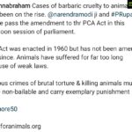 Kiran Rathod Instagram - Guys please go to Vocalforanimals.org and the send the mail .. The mail will go directly to our Prime Minister.. 🙏 #nomore50