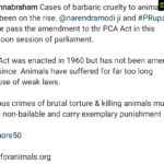 Kiran Rathod Instagram - Guys please go to Vocalforanimals.org and the send the mail .. The mail will go directly to our Prime Minister.. 🙏 #nomore50