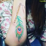 Kiran Rathod Instagram - To the one I love the most MY KRISHNA ❤️💝#tattoo#myfirsttattoo#inked#inkedgirl#love#loved#❤️