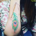Kiran Rathod Instagram – To the one I love the most MY KRISHNA ❤️💝#tattoo#myfirsttattoo#inked#inkedgirl#love#loved#❤️