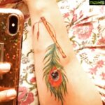 Kiran Rathod Instagram – To the one I love the most MY KRISHNA ❤️💝#tattoo#myfirsttattoo#inked#inkedgirl#love#loved#❤️