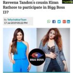 Kiran Rathod Instagram – To all the people who wanted to know whether  I m a part of biggboss 13 this year .. yes or no … guys NO I m not contesting biggboss 13 … 😜😜😜 due to prior commitments 🤗🤗🤗❤️❤️🙌🏻🙌🏻