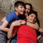 Laila Mehdin Instagram - And this is me at home. At my happiest. With my two sons, my ♥️s. Today is my older son, Darian's birthday ♥️. Mumbai, Maharashtra