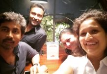 Laila Mehdin Instagram - #aboutlastnight Tell me what you are thinking when you see this photo @evamkarthik @prasanna_actor #directorpriya #knm2 #kandanaalmudhal #team #friendslikefamily #tamilactress #tamilactors #tamildirector #tamilfilm Chennai, India