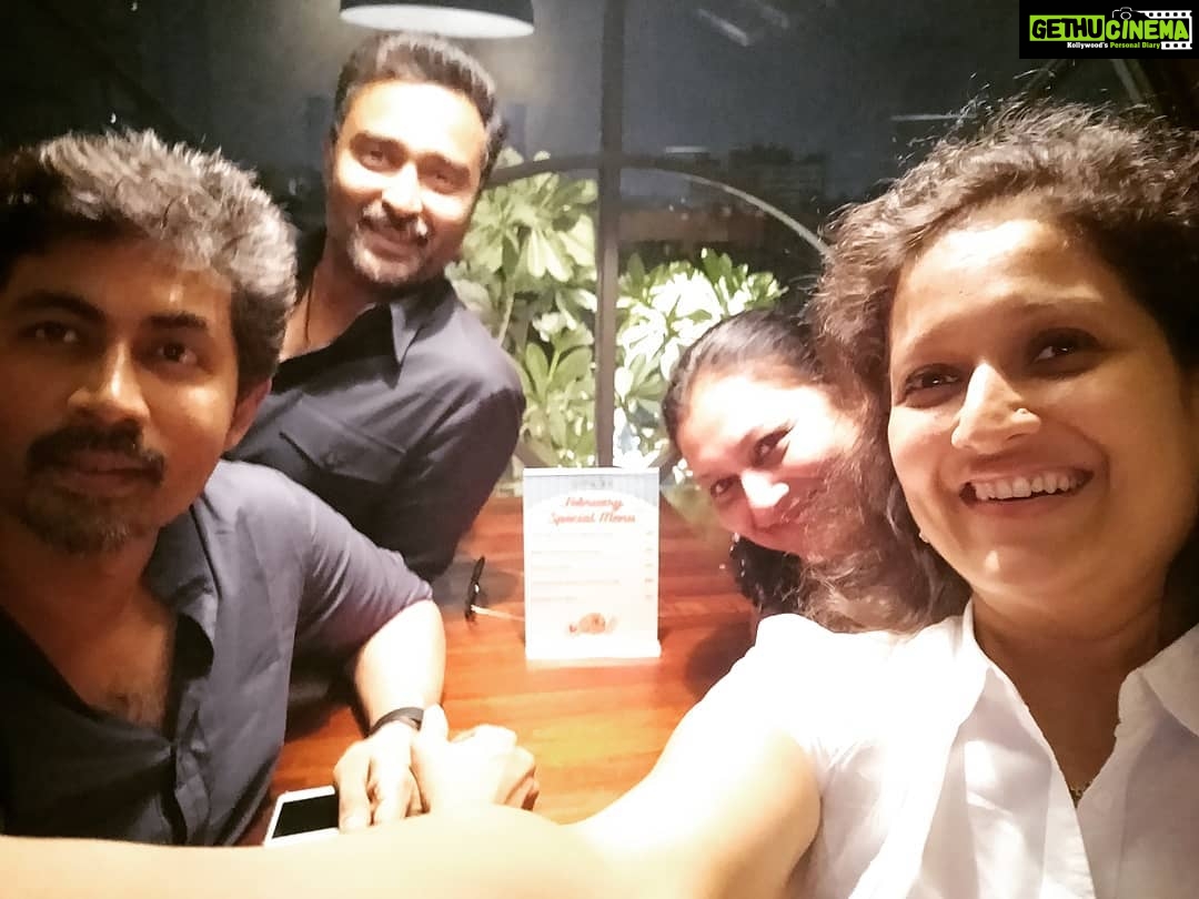 Laila Mehdin Instagram - #aboutlastnight Tell me what you are thinking when you see this photo @evamkarthik @prasanna_actor #directorpriya #knm2 #kandanaalmudhal #team #friendslikefamily #tamilactress #tamilactors #tamildirector #tamilfilm Chennai, India