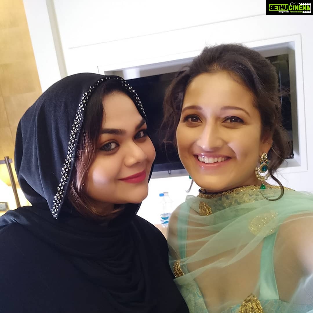 Laila Mehdin Instagram - Thank you @bride_over for lovely make up and hair! #chennai #tamilcinema #zingbifashionawards #makeupandhair