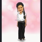 Laila Mehdin Instagram - That's really sweet of @iam.nareshben to send me a digital wax caricature of me 🎉 Thank you so much!