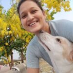 Laila Mehdin Instagram - My doggie and I 🐕🤍🤎 @luludoggie my morning walk partner