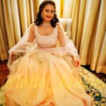 Laila Mehdin Instagram - So my son said that i looked like a princess. I sure felt like one! Thank you my darling @vaaniraghupathyvivek for the beautiful dress. You outdo yourself everytime ♥️🥰 #laila #lailaatitagain #tamilactress #princessdress #southindianactress