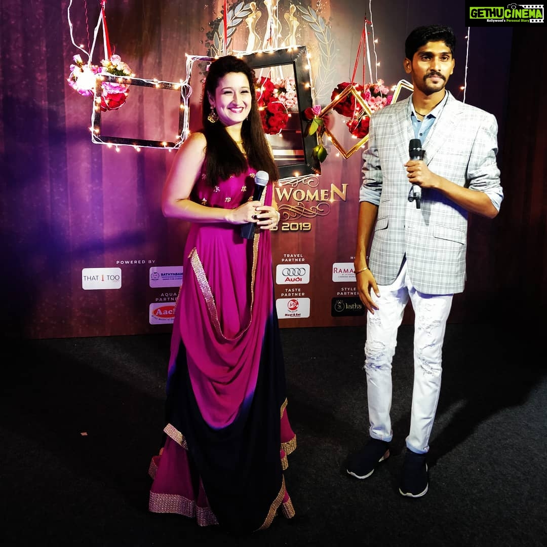 Laila Mehdin Instagram - #wonderwoman @galattadotcom #tamilawards #tamilcinema #womanpower Thank you @magnoliaabyvaaniraghupathy for the beautiful dress 🥰 Chennai, India